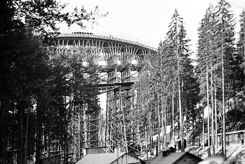Bau der Teufeldtalbrücke 1936