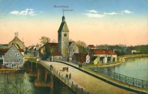 Deutschland-Merseburg-Neumarktkirche-Waterloobruecke-A047-B