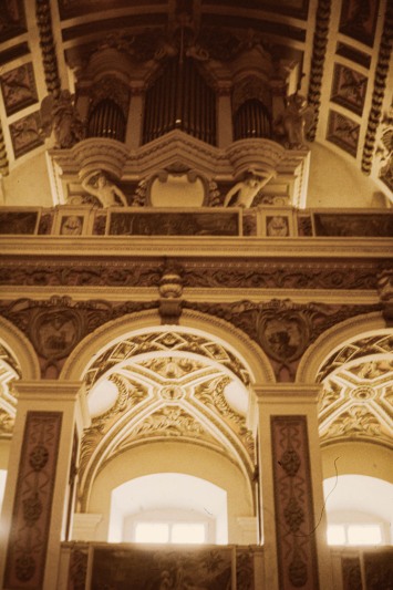 Schlosskirche, Orgel, Decke (1986)