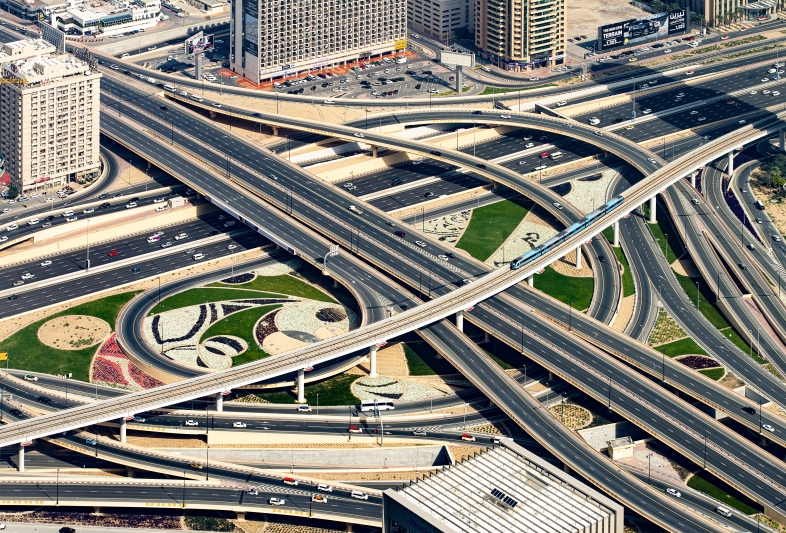 Blick von Burj Khalifa, Dubai, Vereingte Arabische Emirate