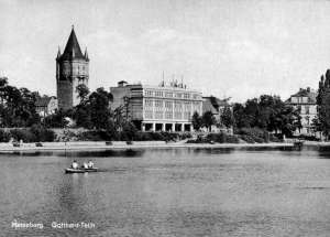 Deutschland-Merseburg-Gotthardteich-Wasserturm-A272-B