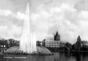 Deutschland-Merseburg-Gotthardteich-Wasserturm-A273-B