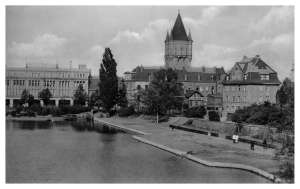 Deutschland-Merseburg-Gotthardteich-Wasserturm-A286-B