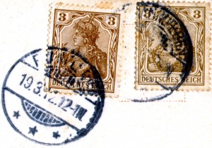 Briefmarken und Poststempel