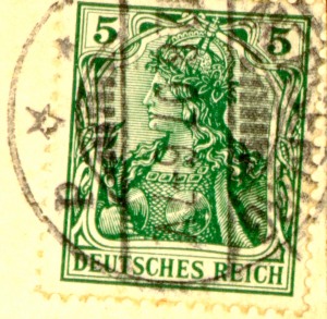 Briefmarken und Poststempel