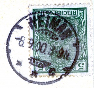 Briefmarken und Poststempel