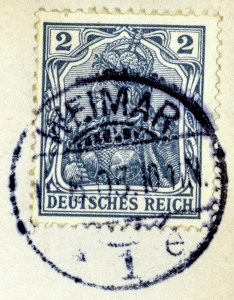 Briefmarken und Poststempel