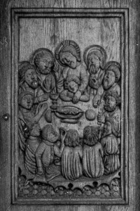 Dom - Chorgestühl - Nord - Detailansicht - David und Michael (1975) Dom - Chorgestühl - Nord - Detailansicht - David und Michael (1975)