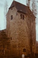 Altenburger Kirche St. Viti - Turm - von der Nordseite (1983)