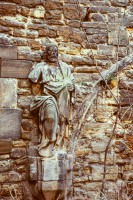 Peter und Pauls Kloster - Klosterhof - Heilige Figur (1975)