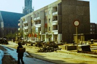 Burgstraße fertiggestellter Neubau - Nord nach Süd (1981)