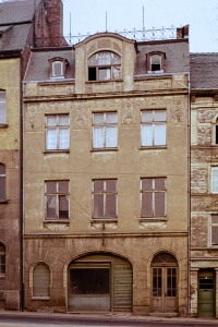 Burgstraße (Ostseite) neben Jugendstilhaus (1977)