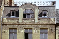 Burgstraße (Ostseite) neben Jugendstilhaus (1977) Burgstraße (Ostseite) neben Jugendstilhaus (1977)