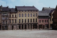 Burgstraße (Ostseite) Häuserreihe - Mitte - Bauarbeiter (1980)