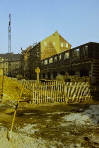 östliche Burgstraße fertige Häuser  von West nach Ost Nähe Stadtkirche (1978)