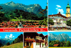 Garmisch-Partenkirchen gegen Wettersteingebirge