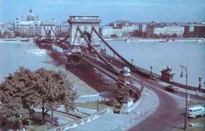 VR-Ungarn-Budapest-Budapest-Kettenbruecke-1976-J111-B VR-Ungarn-Budapest-Budapest-Kettenbruecke-1976-J111-B