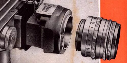 1957 - Ihagee - Der Objektiv Lupen - Einsatz der Exakta Varex