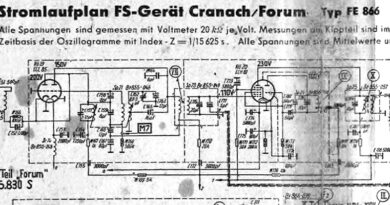 1959-Stromlaufplan FS-Gerät Cranach + Forum Typ FE 866