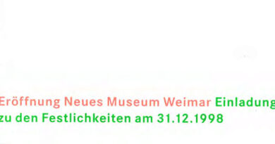 1998-Einladung Silvesterparty Neues Museum Weimar