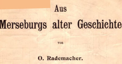 1909 - Aus Merseburgs alter Geschichte - Rademacher - Die Domfreiheit - Der große Brand von 1662