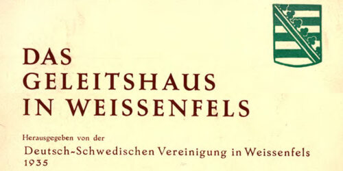 1935 - Das Geleitshaus in Weißenfels