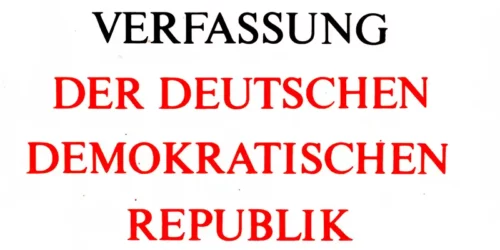 1973 - Verfassung der Deutschen Demokratischen Republik